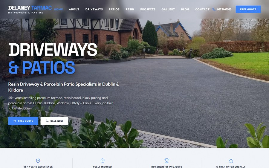 Delaney Tarmac website