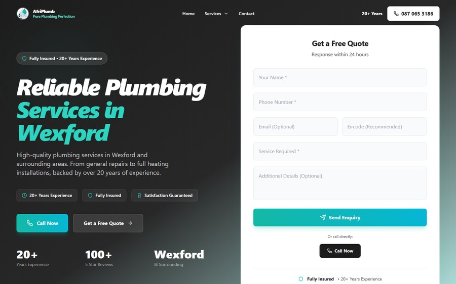 AfriPlumb website