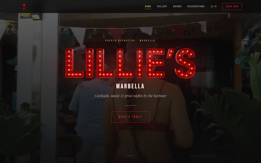 Lillie's Marbella website